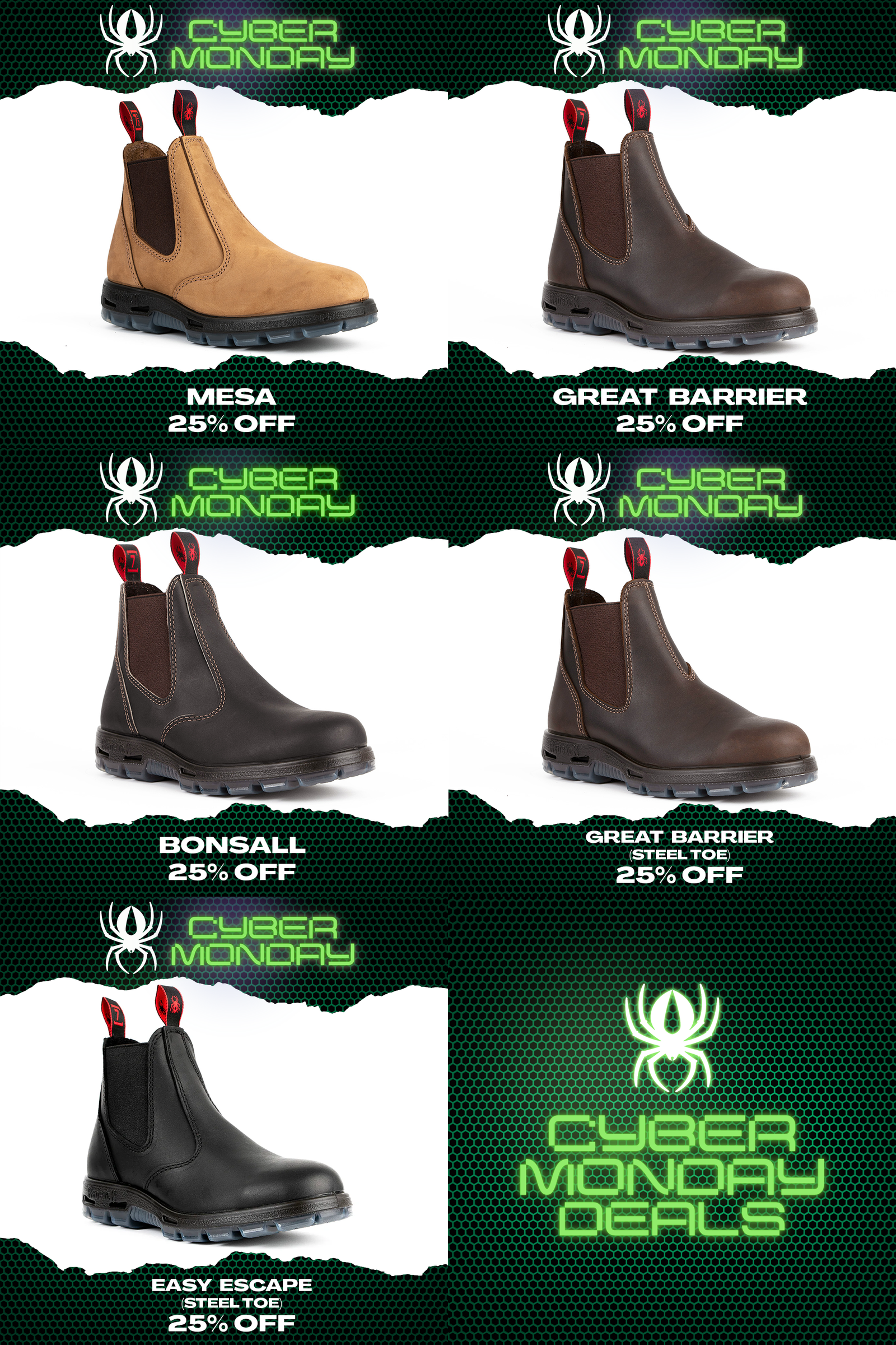 Cyber monday work boots shop