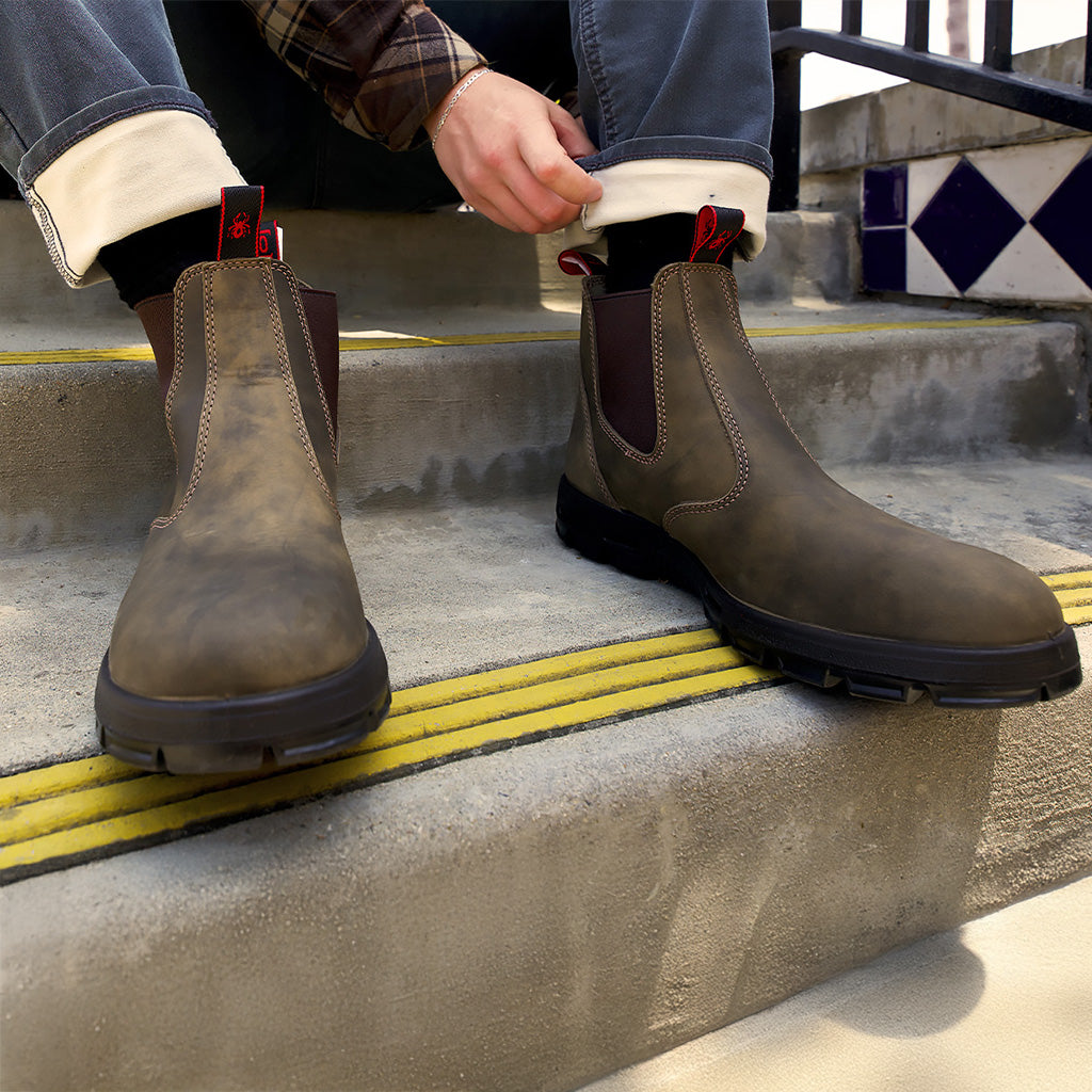 Redback オーストラリア製 安全靴 ブーツ 黒 新品 REDBACK SIDE GORE Boots Made In Australia レッドバック